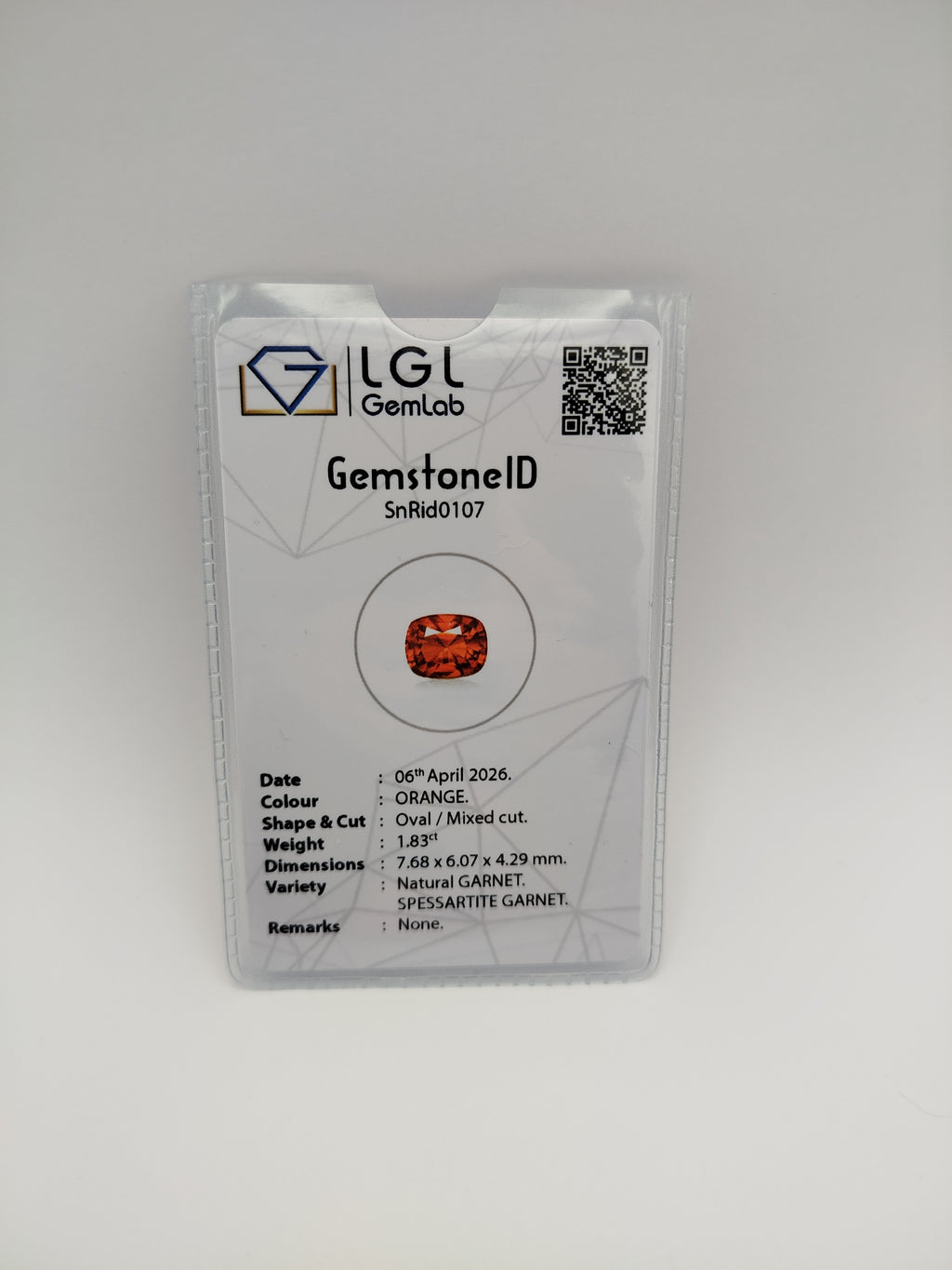 Granato Spessartina Arancio Intenso | 1,83 Ct